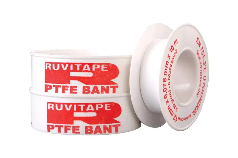 Ptfe bant - Teflon bant RUVITAPE 12mm x 0,076mm x 10mt ürün görseli