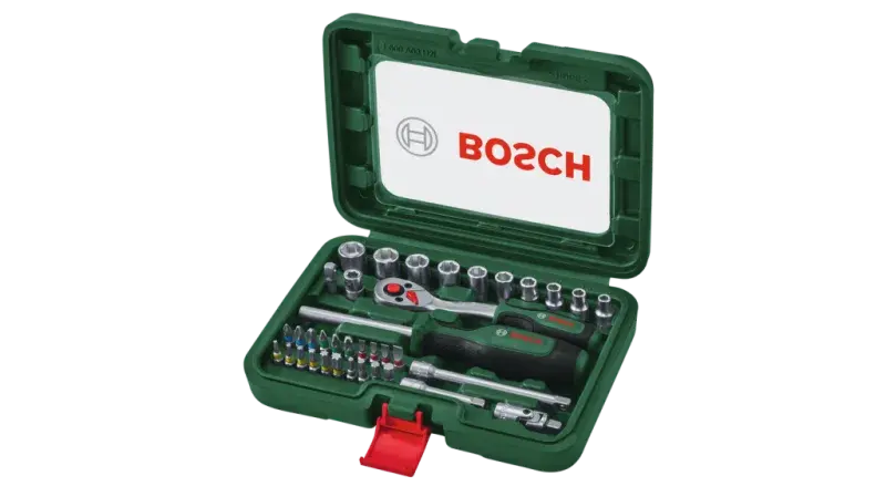 Bosch Yeşil Cırcır Anahtar Seti 1/4'' | 37 Parça ürün görseli