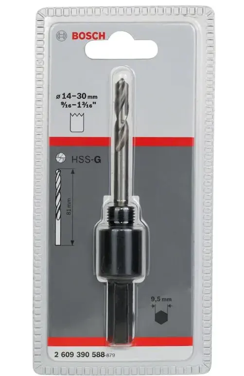 BOSCH Standart 9,52mm HEX Panç Adaptör 14-30mm ürün görseli