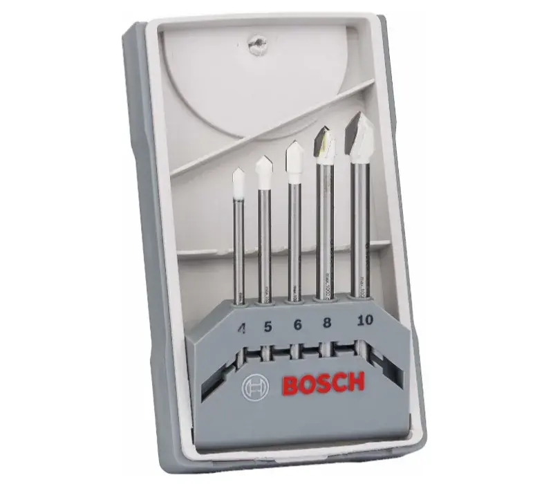 Bosch CYL-9 Ceramic Fayans Delme Ucu Seti, 4, 5, 6, 8, 10 mm, 5 Parça ürün görseli
