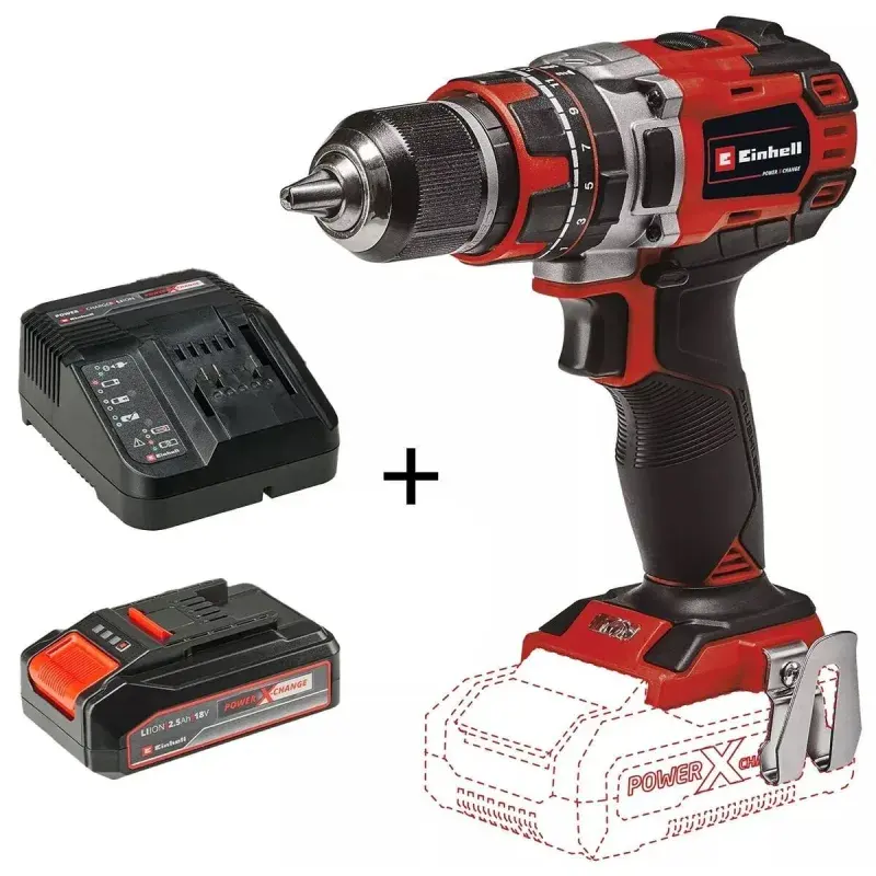Einhell TE-CD 18/50 Li BL Tek Akülü Matkap 2.5Ah ürün görseli