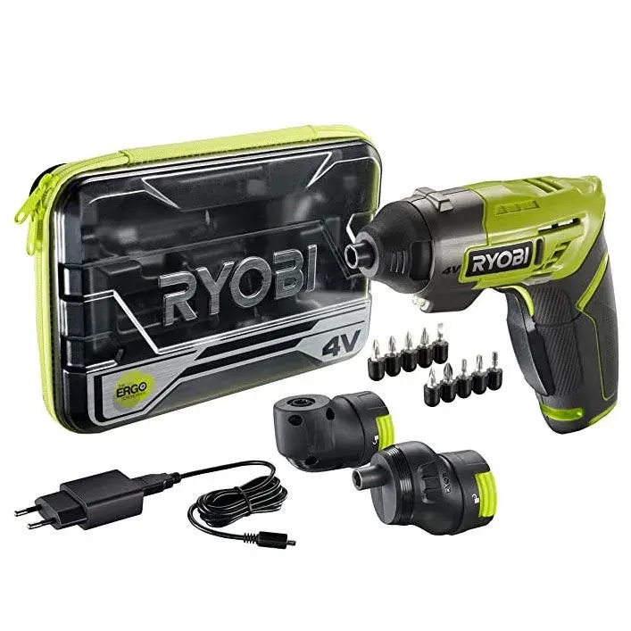 Ryobi RYOBI ERG0-A2 Akülü Tornavida - 4V (Lion) Köşe + Ofset Başlık Setli 1.5 Ah ürün görseli
