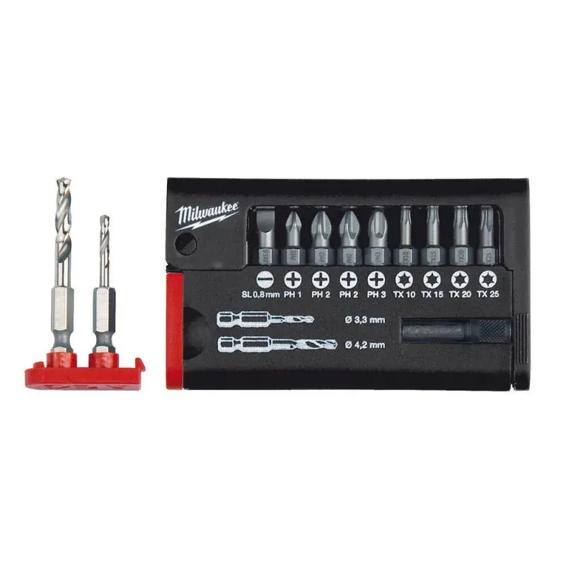 Milwaukee 12 Parça Bits Uç Seti Mavi HSS-G3,3,4,2 ürün görseli