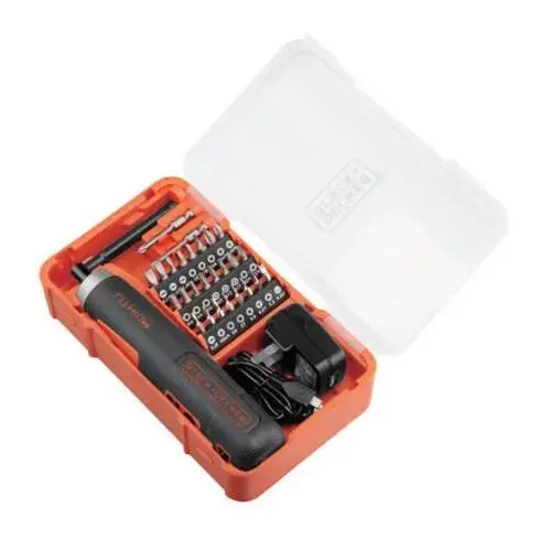 Black Decker 4V Li-Ion Akülü Tornavida 27 Parça ürün görseli