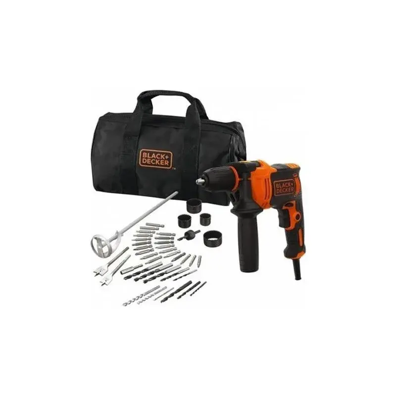 Black&Decker BEH710SA40 710W 13MM Darbeli Matkap + 40 Parça Aksesuar Seti ürün görseli