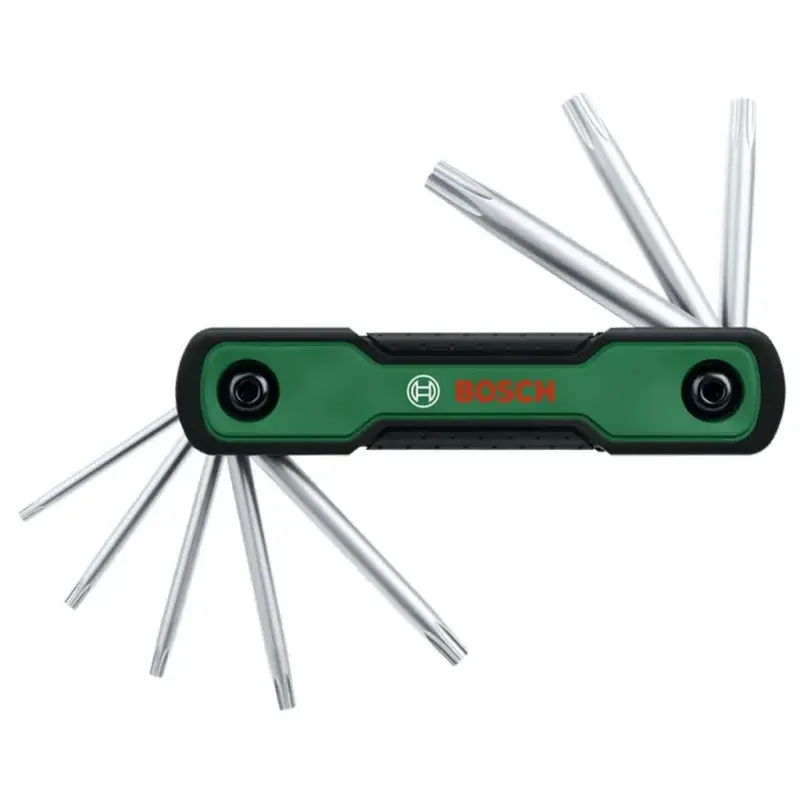 BOSCH 1600A039L8 katlanabilir Torx anahtar seti 8'i 1 arada ürün görseli
