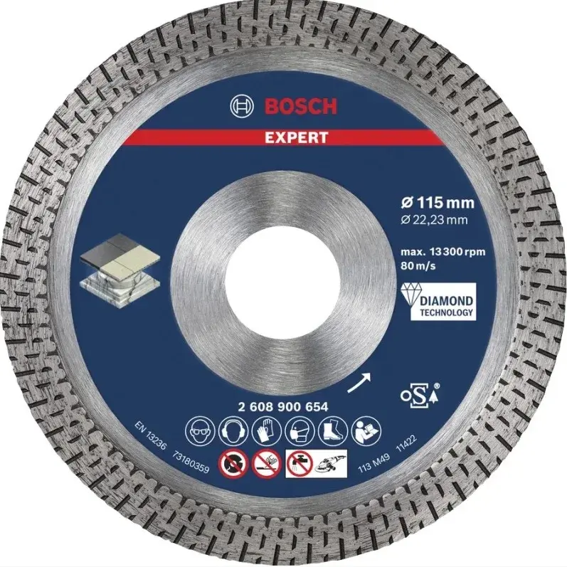 Bosch EXPERT HardCeramic Elmas Kesme Diski (115 x 22.23 mm) ürün görseli
