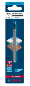 Bosch EXPERT HEX-9 Hard Ceramic Matkap Ucu, 7 x 90 mm ürün görseli