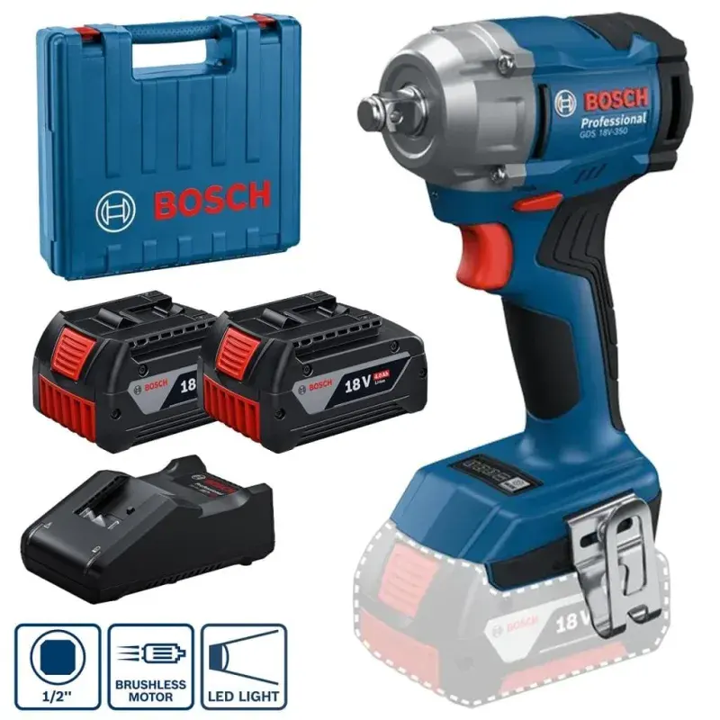 Bosch GDS 18V-350 Darbeli Somun Sıkma Makinesi ürün görseli