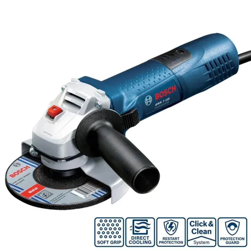 Bosch GWS 7-115 Profesyonel Avuç Taşlama ürün görseli