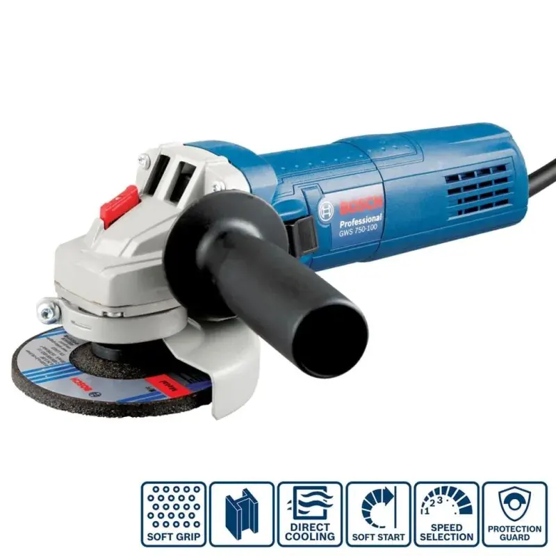 Bosch GWS 750S Devir Ayarlı Avuç Taşlama Makinesi ürün görseli