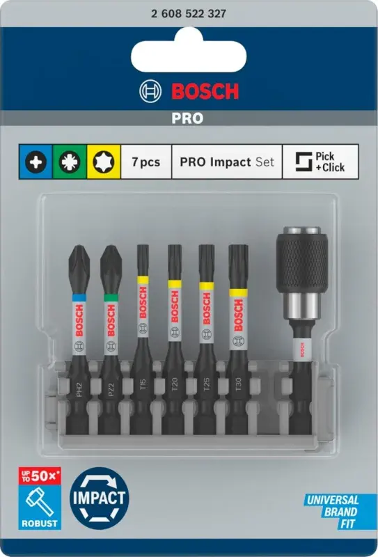 Bosch Pro Vidalama Ucu Seti 7'li ürün görseli