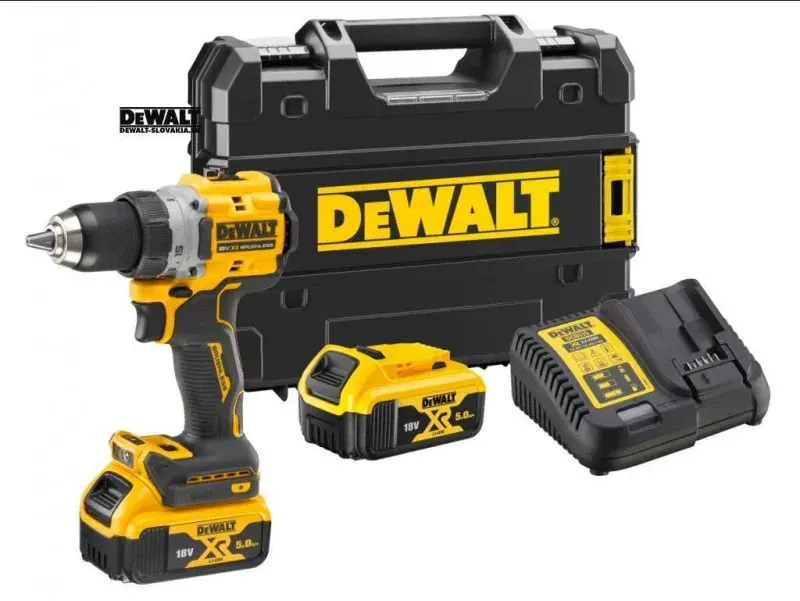 Dewalt DCD800P2T 18V 5.0AH LI-ION Kömürsüz Çift Akülü Darbesiz Matkap ürün görseli