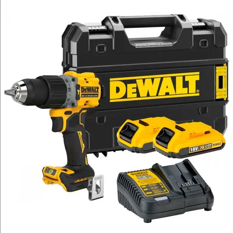 Dewalt DCD805D2T 18V 2.0AH LI-ION Kömürsüz Çift Akülü Darbeli Matkap ürün görseli