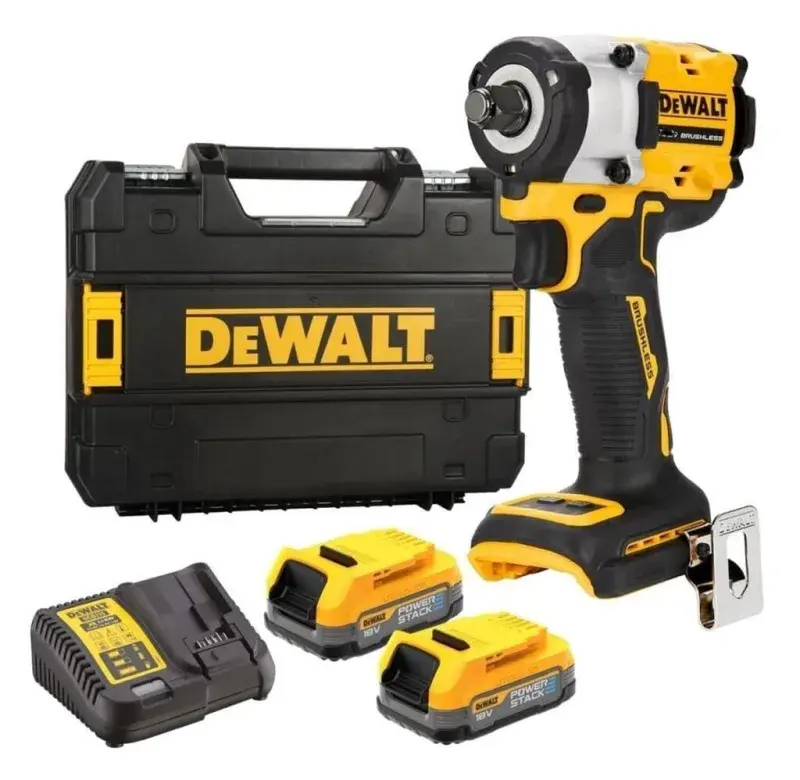 Dewalt DCF921E2T 18V 1.7AH Li-ion Power Stack Kömürsüz Çift Akülü Somun Sıkma ürün görseli