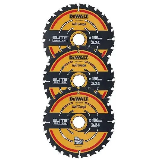 Dewalt DT10399 190 mm 3 Parça Daire Testere Bıçağı ürün görseli