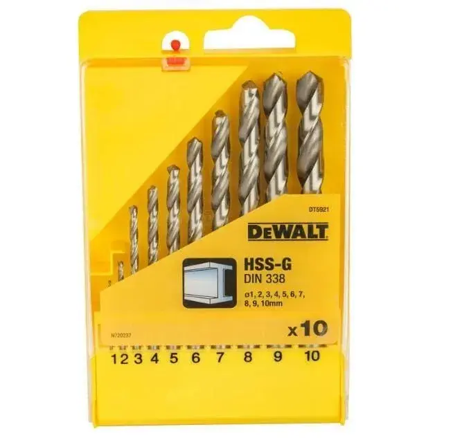 Dewalt DT5921 10 Parça Hss-G Metal Matkap Uç Seti ürün görseli