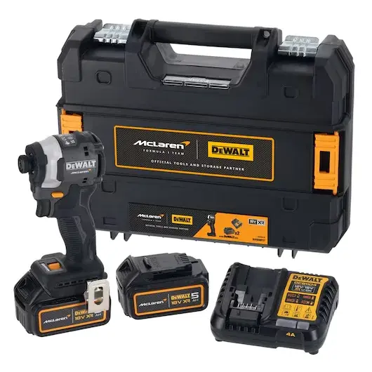 DEWALT X MCLAREN 18V XR 5.0Ah Kompakt Darbeli Tornavida ürün görseli