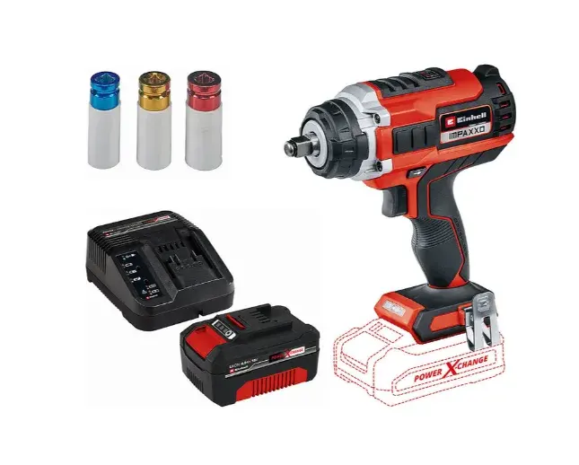 Einhell IMPAXXO 18/400 Kömürsüz Akülü Somun Sıkma ve 4,0 Ah Starter Kit ürün görseli