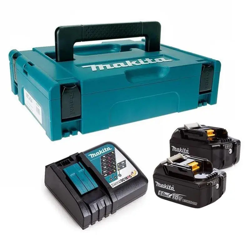 Makita 2 adet BL1850B Akü ve DC18RC Şarj Seti ürün görseli
