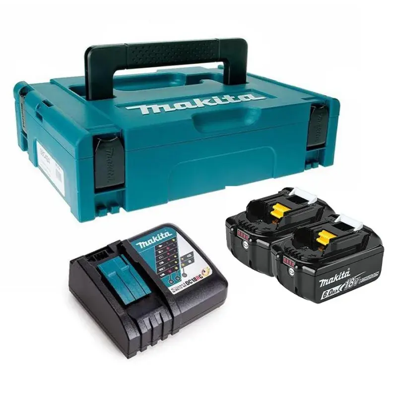Makita 2 adet BL1860B Akü ve DC18RC Şarj Seti ürün görseli