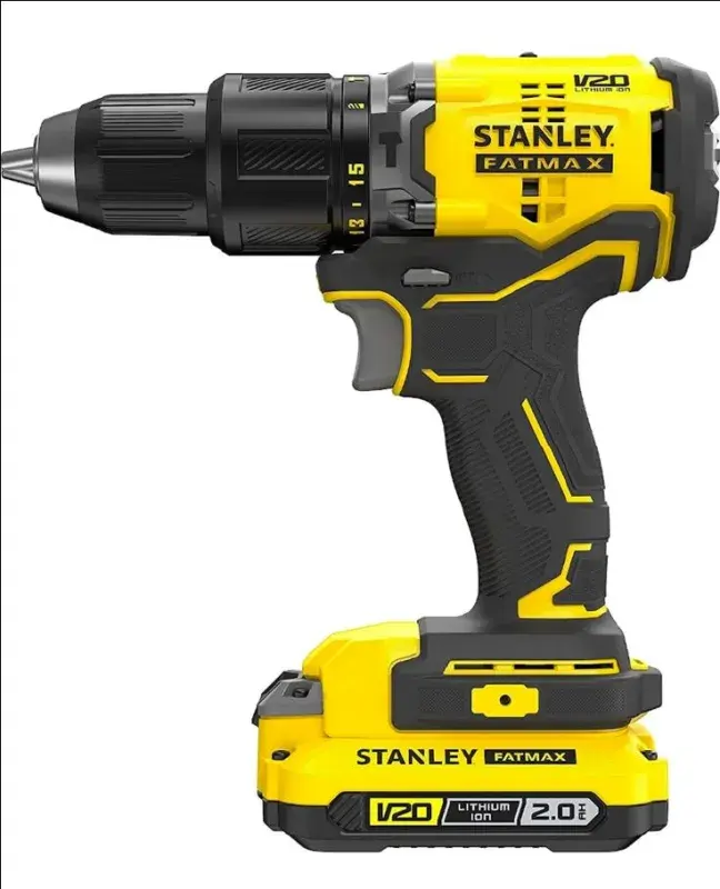 Stanley SBD715D2K 18V 2.0AH V20 Lityum Çift Akülü Kömürsüz Darbeli Matkap ürün görseli